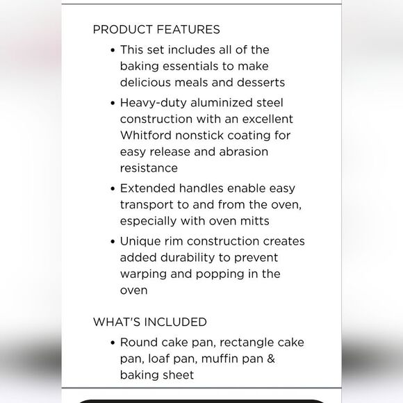 KitchenAid 5-PC Bakeware Set - Picture 6 of 9